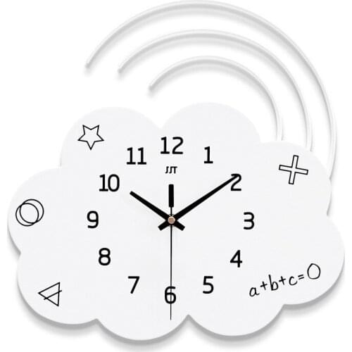Fashion wall clock Acrylic Hanging Mute electronic clock Clock Personality creative cartoon clock modern living room clock