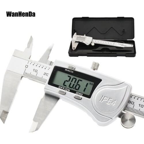 IP54 waterproof digital vernier caliper messschieber electronic digital Caliper 150mm paquimetro digital caliper measuring tool