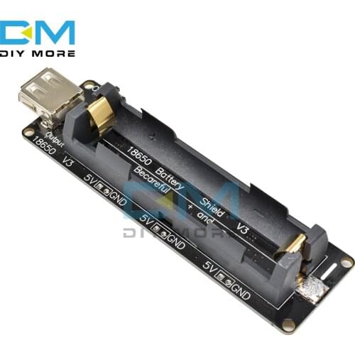 ESP32 ESP32S For Wemos For Raspberry Pi 18650 Battery Charge Shield Board V3 Micro USB Port Type-A USB 0.5A For Arduino Charge