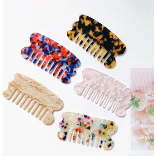 Hot Sale Acetate Comb Guasha Gua Sha Board Comb Shape Massage Hand Massager Relaxation Comb Health Care Hairdressing Styling