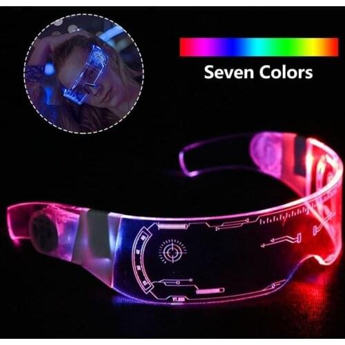 Colorful Luminous Glasses Led Light Up Visor Eyeglasses For Bar KTV Christmas Birthday Party New Year Decorations Dropshipping