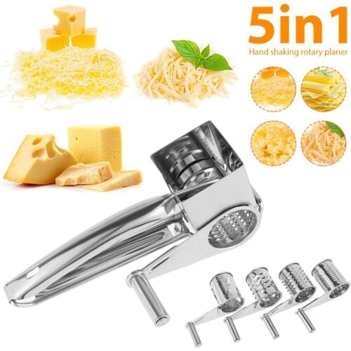 Multi-function Planer Rotary Cheese Grater Chocolates Shredder Stainless Steel Cutter Grinder Home Kitchen Accessories