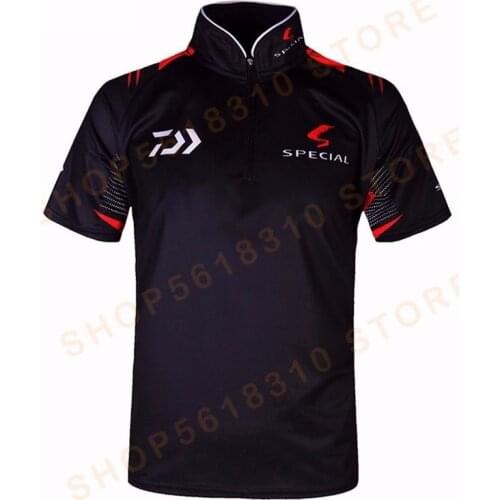 DAIWA Fishing Clothes Men UV Sunscreen Breathable Fiber DAWA Shirt Fishing Clothing Profesional Short Sleeve Fishing Shirts