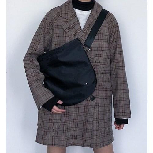 Fashion Chest Bag for Men Women Waterproof Nylon Shoulder Bag Hip Hop Streetwear Functional Students Chest Bags Harajuku Style