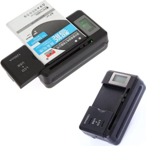 New Mobile Battery Charger Universal LCD Indicator Screen USB-Port Cell Phone Chargers Battery Charging US EU Plug seat charge