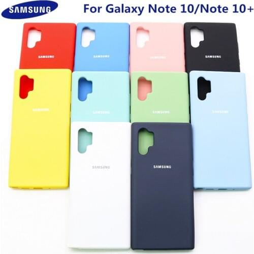 Note 10 plus Case For Samsung Galaxy Note 10+ Liquid Silicone Cover Protective Silky Soft-Touch Shell For samsung Note10 plus