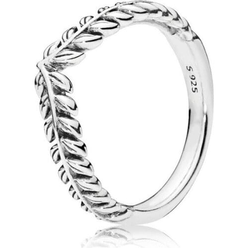 Pan home autumn new product smart hope s925 silver ring wheat spike grain simple personality stacked joint ring female