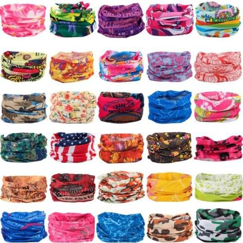 Camping Hiking Scarves Cycling Sports Bandana Outdoor Headscarves Riding Headwear Men Women Scarf Neck Tube Magic Scarf 31 Style