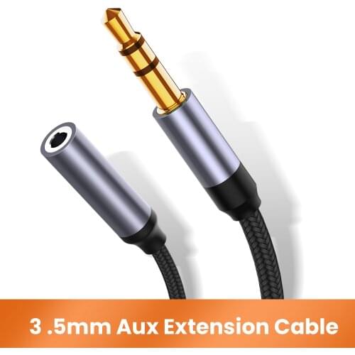 Gold Plated Headphone Splitter for Computer 3.5mm Male to 1 Dual 3.5mm Female Mic AUX Audio Splitter Cable Headset to PC Adapter
