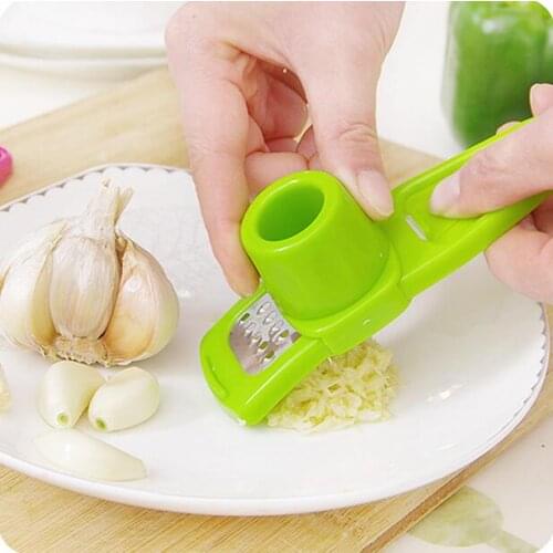 Stainless Steel Garlic Presses Manual Vegetable Grater Cutter Helper Multifunctional Cooking Tool Mill Ginger Mud