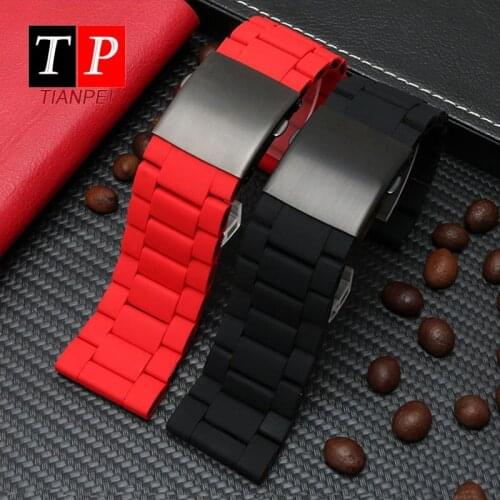 High quality solid stainless steel watch band for DIESEL DZ7396 DZ7370 DZ4289 replacement watch strap waterproof Clad steel 28mm