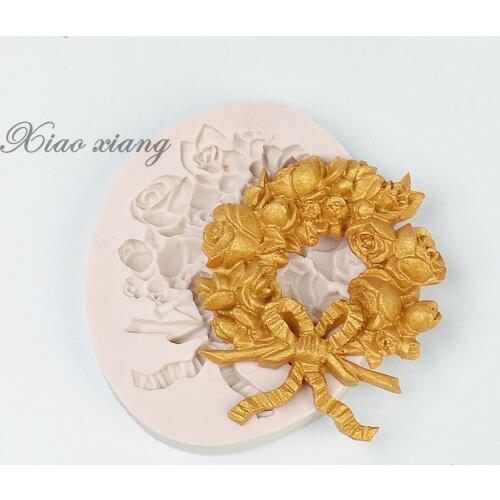 DIY Flowers Silicone Resin Fondant Molds For Baking Birthday Cake Decorating Tools Pastry Kitchen Baking Accessories M2000