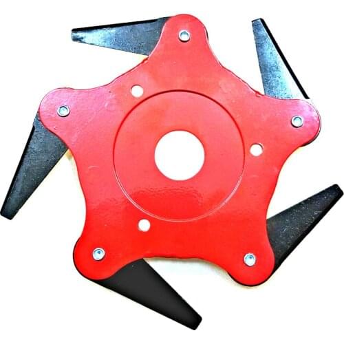 5 Teeth Brush Cutter Blade Trimmer Metal Blades Trimmer Head 65Mn Garden Grass Trimmer Head For Lawn Mower