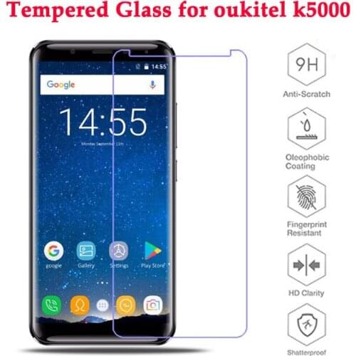For Oukitel K5000 Glass Screen Protector Guard Explosion Proof Front 9H Tempered Glass Film For Oukitel K5000 Mobile Phone Glass