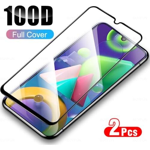 2Pcs Protective Glas For Samsung Galaxy M 21 Glass Screen Protector For Samsung Galaxy M21 M31 M31s M51 M11 Full Phone Rotection