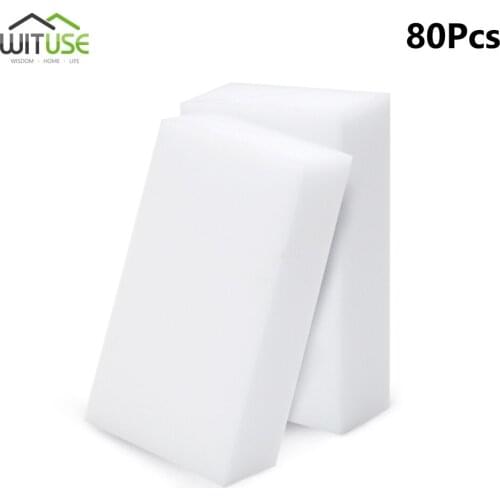 20-80pcs Household Cleaning Tool Sponges & Scouring Pads for Kitchen Office Bathroom Cleaning 10x6x2cm