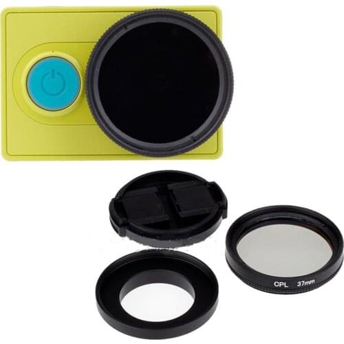37mm CPL Filter for Xiaomi Yi with Protective Cap Circular Polarizer Lens Filter for Xiaomi Yi Xiaoyi Action Camera Accessories