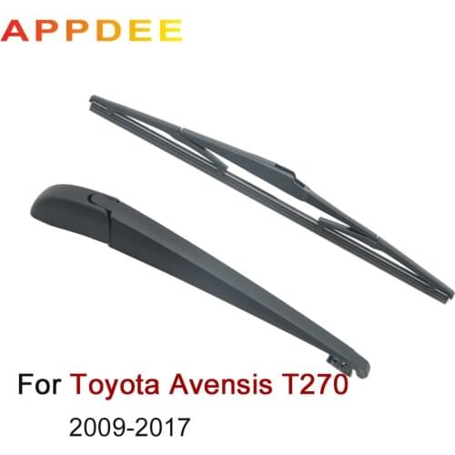 APPDEE Wiper 12" Rear Wiper Blade & Arm Set Kit For Toyota Avensis T270 2009- 2017 2016 2015 Windshield Windscreen Rear Window