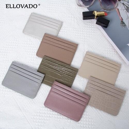 Mini Leather Wallet Card Holder Women Fashion Simple Wallet Multi-colored Crocodile and Lychee Pattern Ladies Zipper Purse Bag