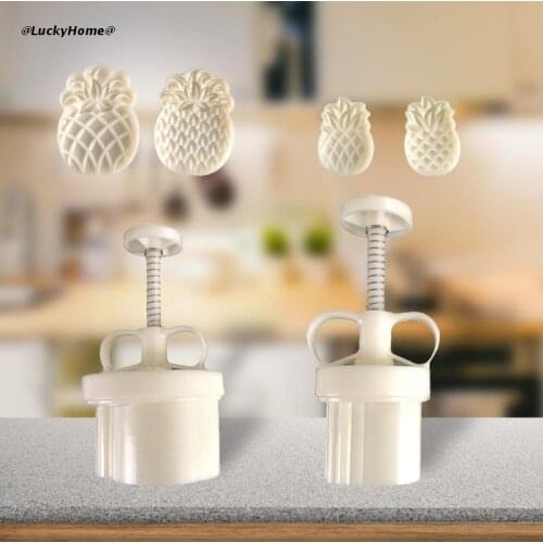 Pineapple Mooncake Mold 25/125g Cake Cookie Mould Cutter Hand Pressure Food Grade Baking Accessories Mid-Autumn Festival 11UA