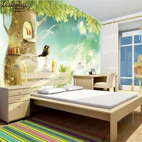 Beibehang Children room dream cartoon background Custom photo wall paper rolls room cozy living room 3d mural wallpaper for kids