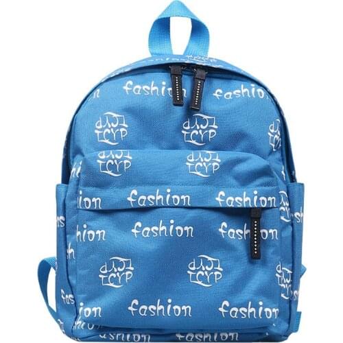 Canvas Children Kindergarten Student School Bags Kids Backpacks Letter Infant Book Bags Fashion Shoulder Backpack for Girls Boys