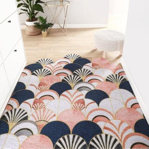 New Sale Door Mat Carpet PVC Entrance Mat Carpet Anti-slip Mat Kitchen Mat Bath Mat Hallway Freely Cutting Custom Home Doormat