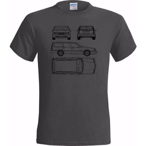 Male Best Selling T Shirt Classic Swedish car fans 850 ESTATE TECH DRAWING MENS T SHIRT CLASSIC CAR Summer Tee Shirt