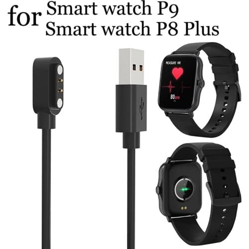 For Smartwatch Colmi P8 Plus / P9 Smart Watch USB Magnetic Adsorption Portable Charger Adapter Charging Cable Dock Accessories