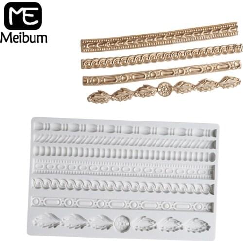 Meibum Totem Relief Silicone Mold Fondant Cake Decorating Tool Wedding European Embossed Sugarcraft Pastry Mould Baking Tray