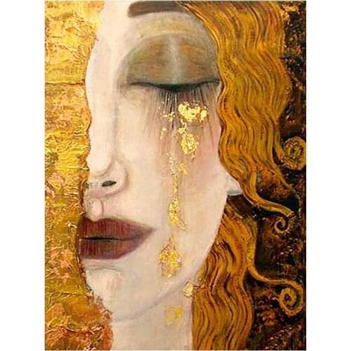 Klimt DIY 11CT Embroidery Cross Stitch Kits Needlework Craft Set Printed Canvas Cotton Thread Home Decoration For Wholesale