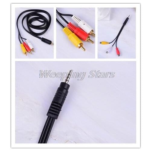 Jack Plug To 3 RCA Plugs Male To Male/ Male To 3rca Female Audio Video AV Adapter Cable High Quality 3.5mm