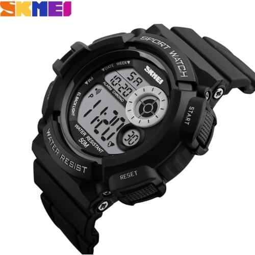 SKMEI Outdoor Sport Watch Men Simple Colourful LED Display Watches Waterproof Shock Resistant Digital Watch reloj hombre 1222