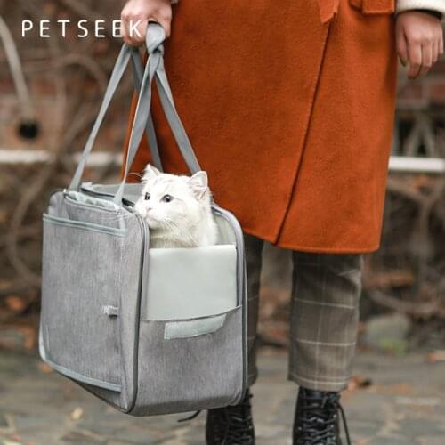 Portable Pet Carrier Bag Breathable Comfortable Puppy Kitty Mesh Carrier Backpack Handbag Pet Travel Soft Transport Bags Outdoor