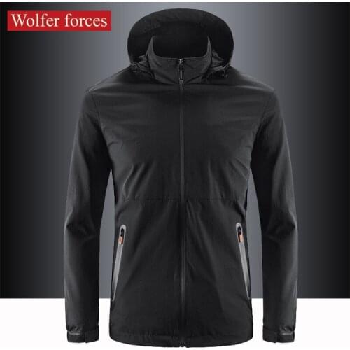 Large Size Clothing Streetwear Windbreaker for Men Large Plus Size Mens Jackets Spring 2021 Mens Clothes Brands Man Coat Parkas