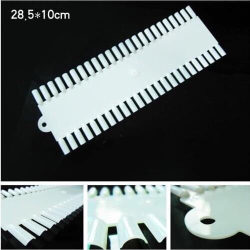 Nail Art Display Wheel 5pcsx48colors 28.5x10cm Natural Ivory Color Nail Polish Display Material Acrylic High Quality