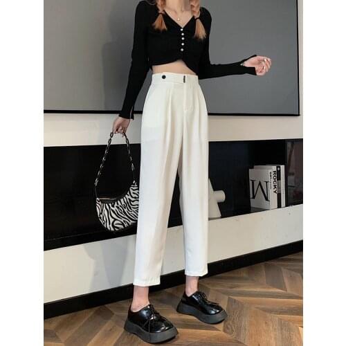 VOXYMOVOXY Women's Cropped Trousers