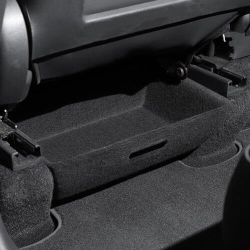 Felt Car Under Seat Storage Box Holder Non-slip Rear Back Seat Organizers Container Tray Auto Accessories