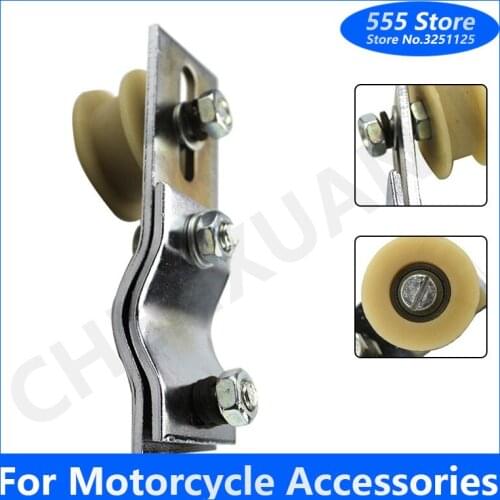 High Quality Motorcycle Chain Tensioner Adjuster with Spring Roller Guide for Scooter 50cc 110cc 125cc Pit Dirt Bike ATV Parts