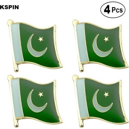 Pakistan Flag Pin Lapel Pin Badge Brooch Icons 4pcs