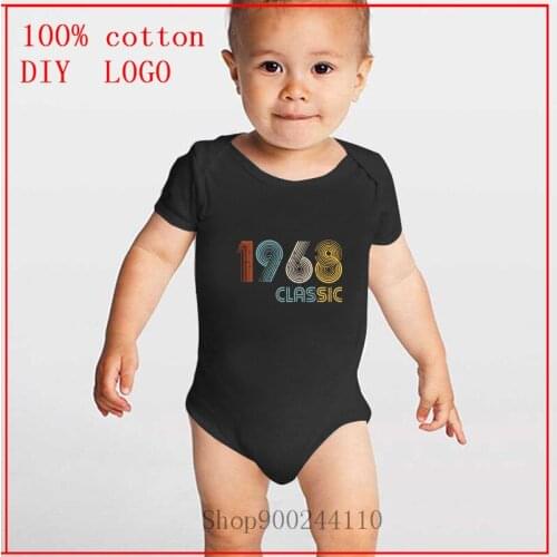 1968 classic 50 years old birthday Bodysuit Baby Newborn Baby One-Pieces Summer Unisex Baby Jumpsuit baby Infant Short Sleeve