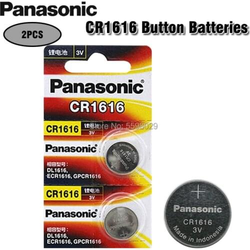 2Pcs/lot PANASONIC CR1616 DL1616 ECR1616 LM1616 1616 3V Lithium Batteries Cell Button Coin Battery