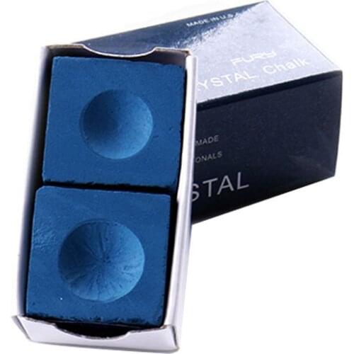 2 Pcs/lot FURY Chalk Billiards Snooker Accessories Billiard Chalks Blue Colors China 2018