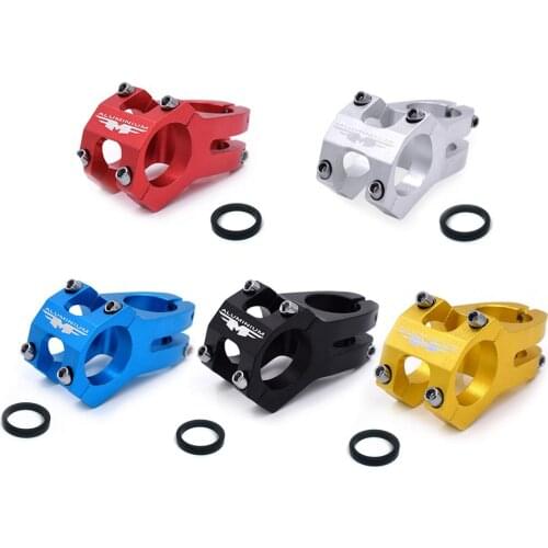 31.8mm Aluminium Alloy Bicycle Stem High-strength CNC Machined Bike Stem MTB Mountain Road Handlebar Stem 5 Colors