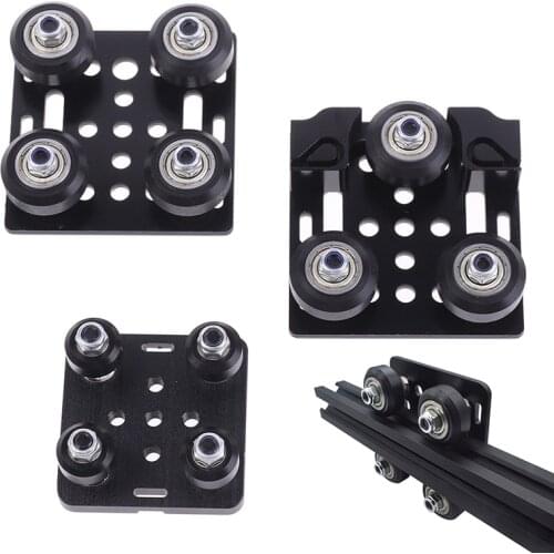 3D Printer V Gantry Plat Set Slide Plate Pulley For 2020 /2040 V-slot Wheels
