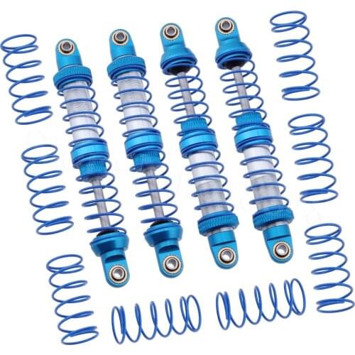 4pcs 100mm 110mm Aluminum Shocks Absorber Damper for 1/10 RC Crawler Truck Axial SCX10 WRAITH RR10 Traxxas Trx-4 TRX4 RC4WD D90