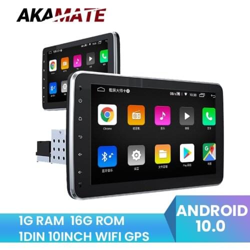 1Din Car Radio Android System HD Multimedia Video Player GPS WIFI Bluetooth Navigation FM For Universal Android 1G RAM Car Radio