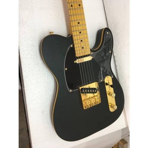 Free delivery / matte black high end gold accessories TL Guitar / customizable China Electric Guitar