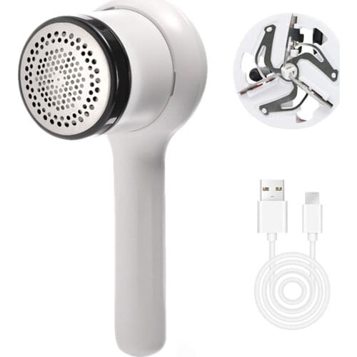 Electric Lint Remover Portable Clothes Sweater Curtains Fuzz Fabric Shaver USB Rechargeable Pill Remover Lint Pellet Cut Machine