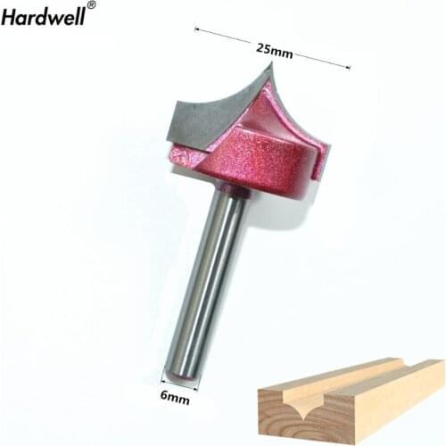 6mm*25mm,1pcs,Free shipping CNC Machine Woodworking Milling Cutter,Tungsten Steel Solid carbide End Mill,NeedleNose Bit,MDF,Wood